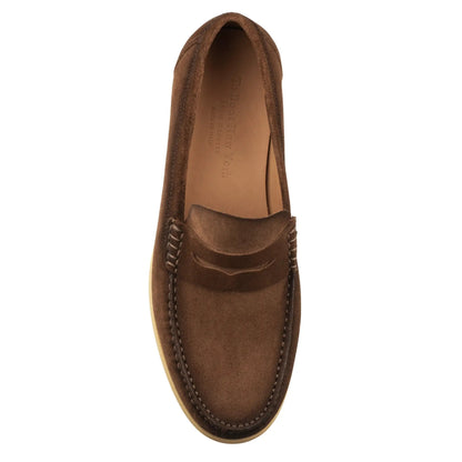 Bennett Brown Suede College Penny Loafer - To Boot New York