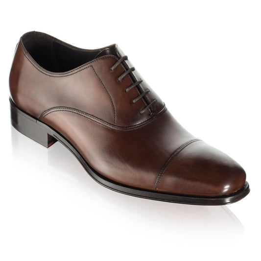 Aidan Burnished Brown Cap Toe Oxford - To Boot New York
