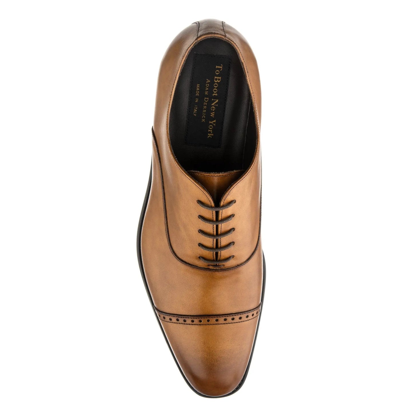 Alessio Burnished Tan Cap Toe Balmoral Oxford - To Boot New York
