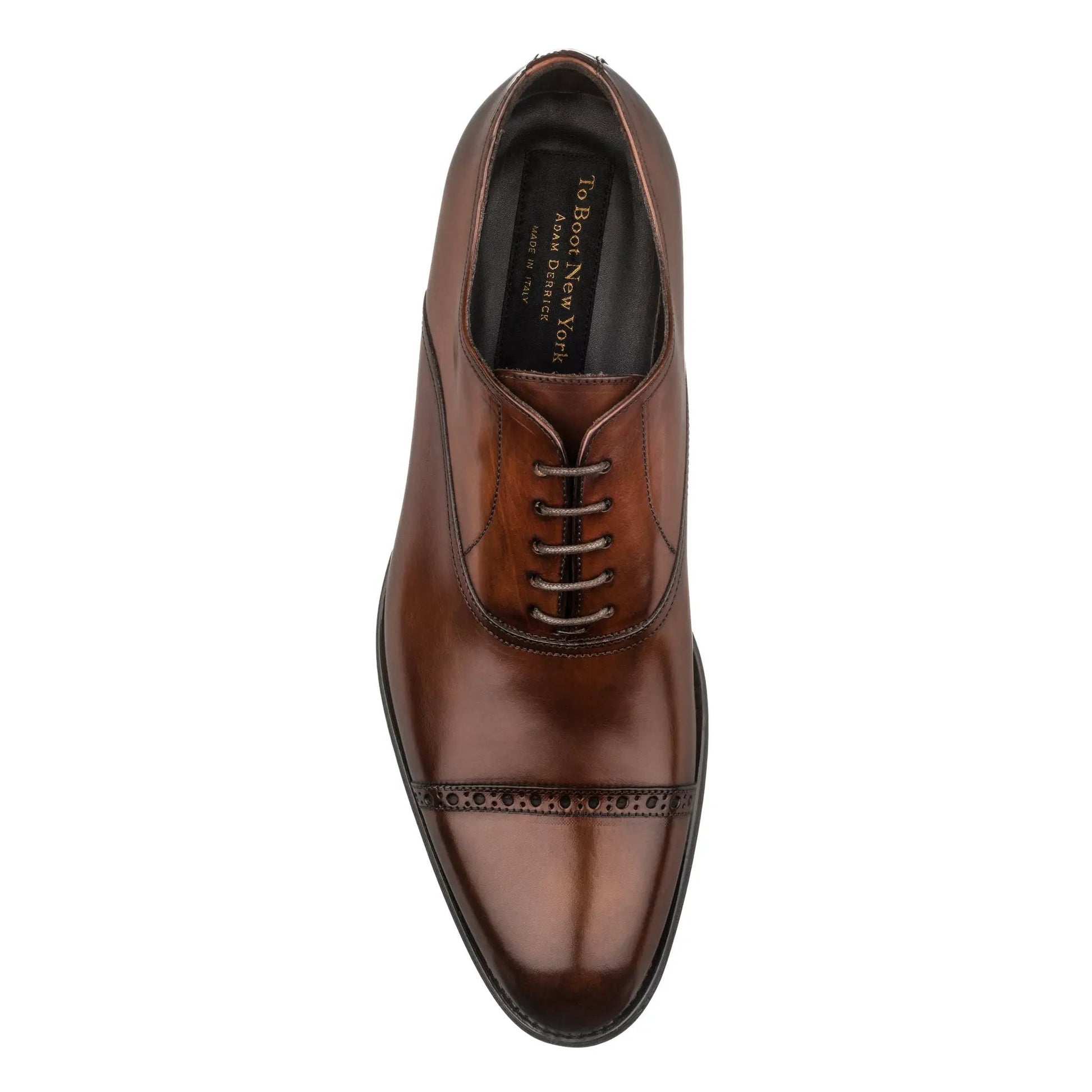 Anton Cognac Cap Toe Oxford - To Boot New York