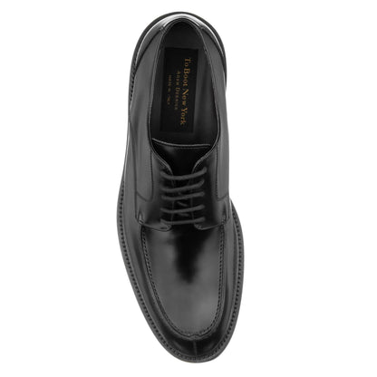 Curtis Black Calf Leather Apron Toe Derby Oxford - To Boot New York
