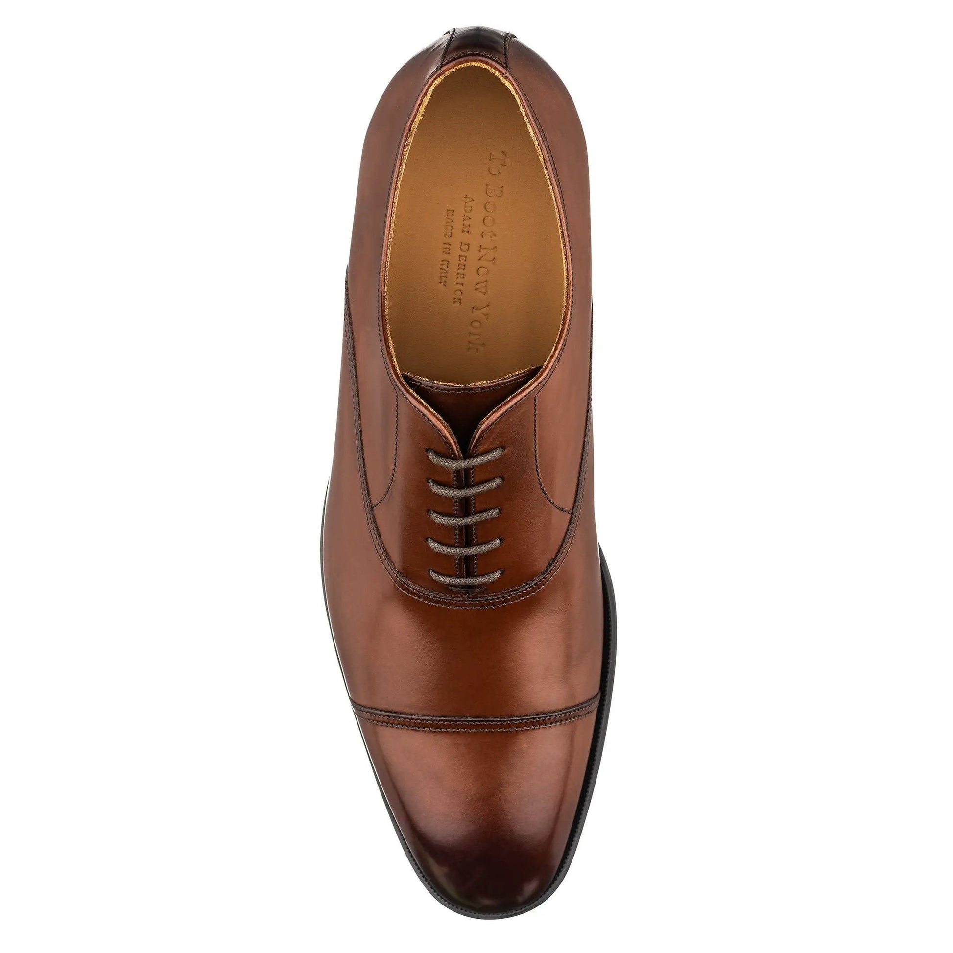 Dale Cognac Calf Leather Cap Toe Oxford - To Boot New York