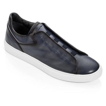Ainsworth Blue Nappa Elastic Slip on Sneaker - To Boot New York