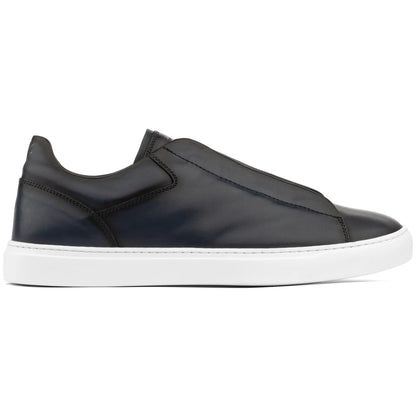 Ainsworth Blue Nappa Elastic Slip on Sneaker - To Boot New York