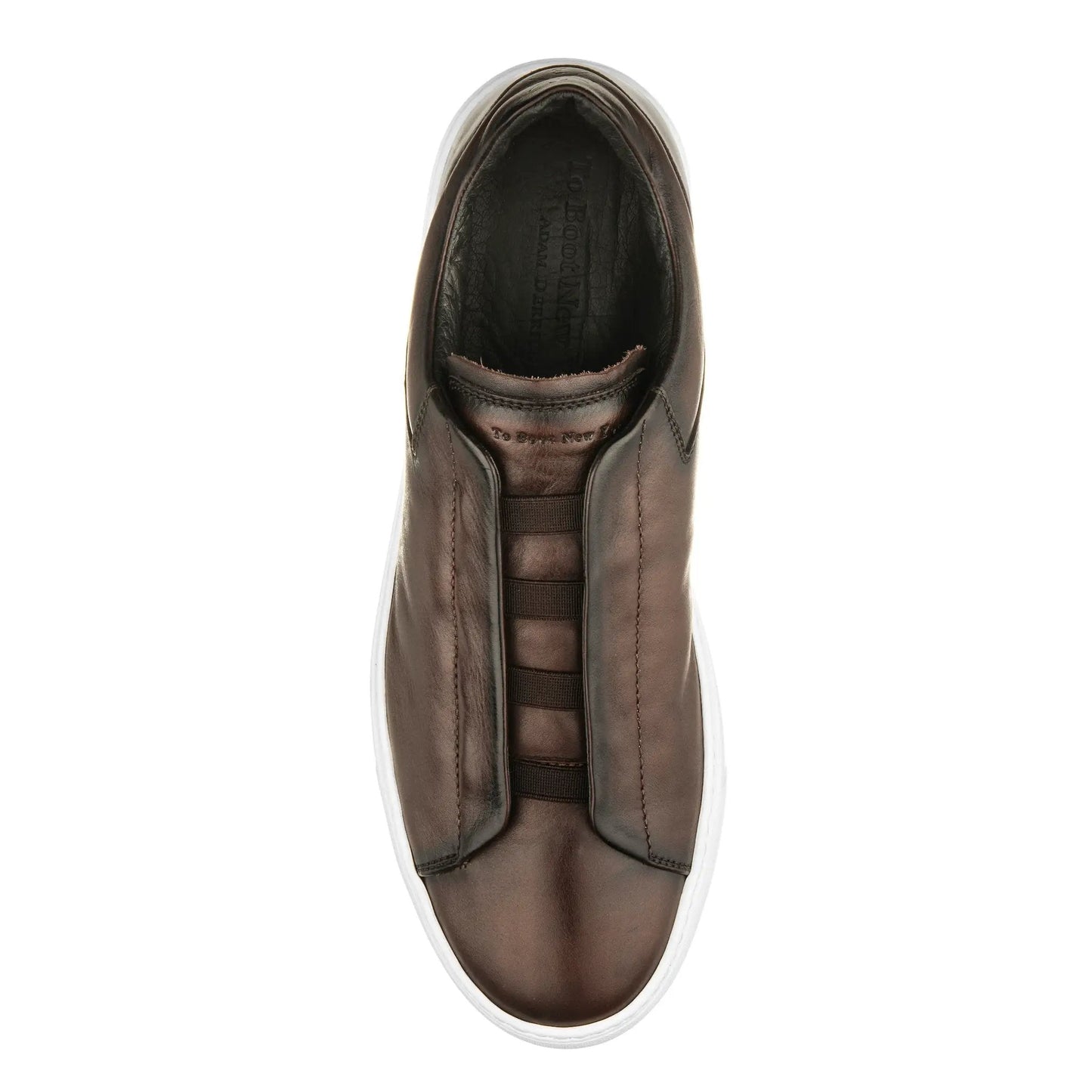 Ainsworth Dark Brown Elastic Slip-On Sneaker - To Boot New York