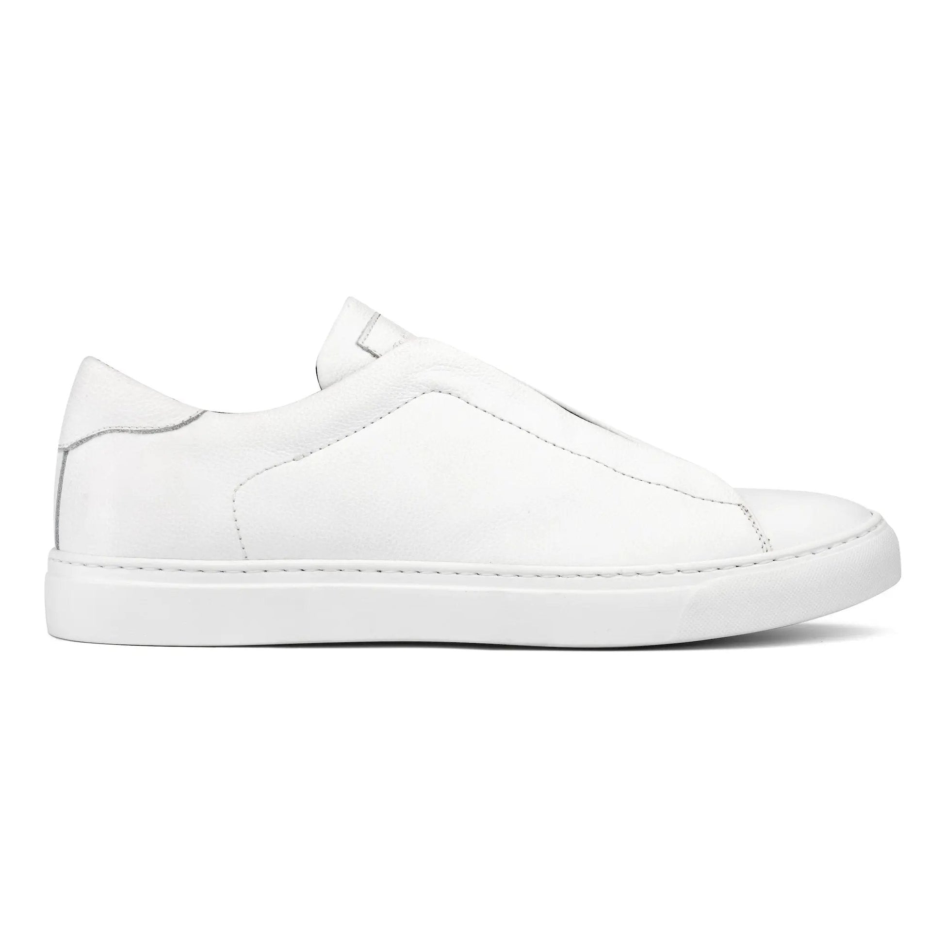 Bolla White Soft Calf Elastic Slip-On Sneaker - To Boot New York