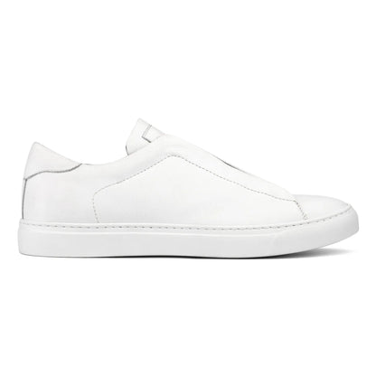 Bolla White Soft Calf Elastic Slip-On Sneaker - To Boot New York