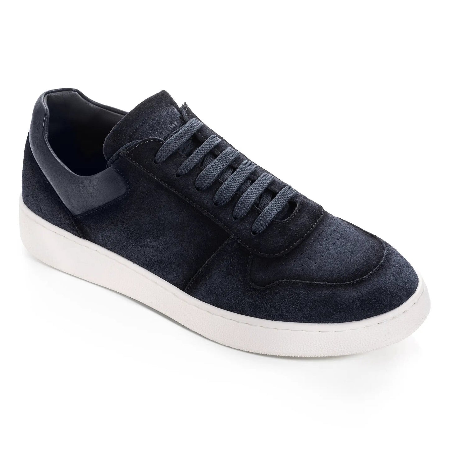 Callum Navy Blue Suede Court Sneaker - To Boot New York