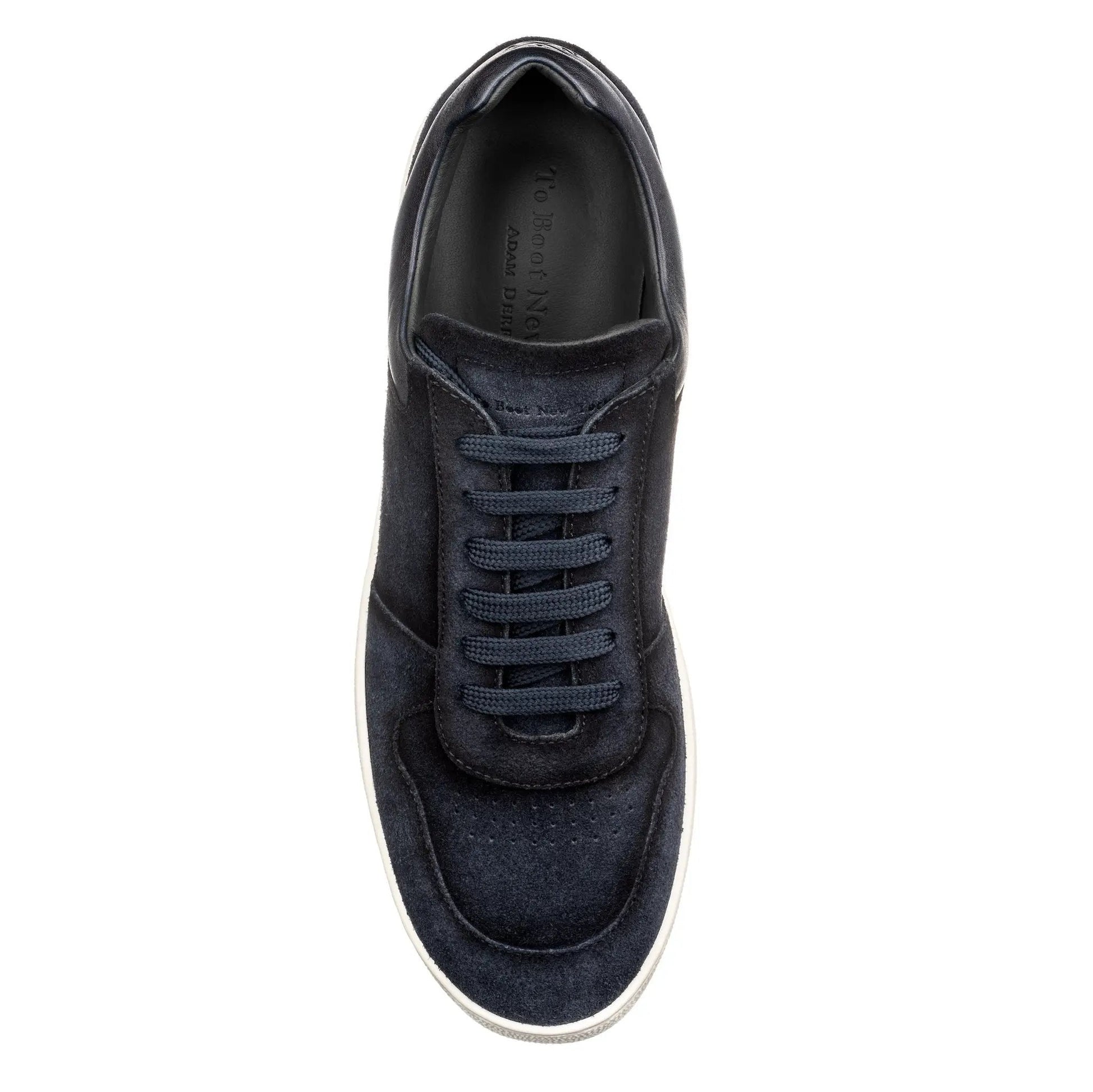 Callum Navy Blue Suede Court Sneaker - To Boot New York