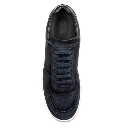 Callum Navy Blue Suede Court Sneaker - To Boot New York