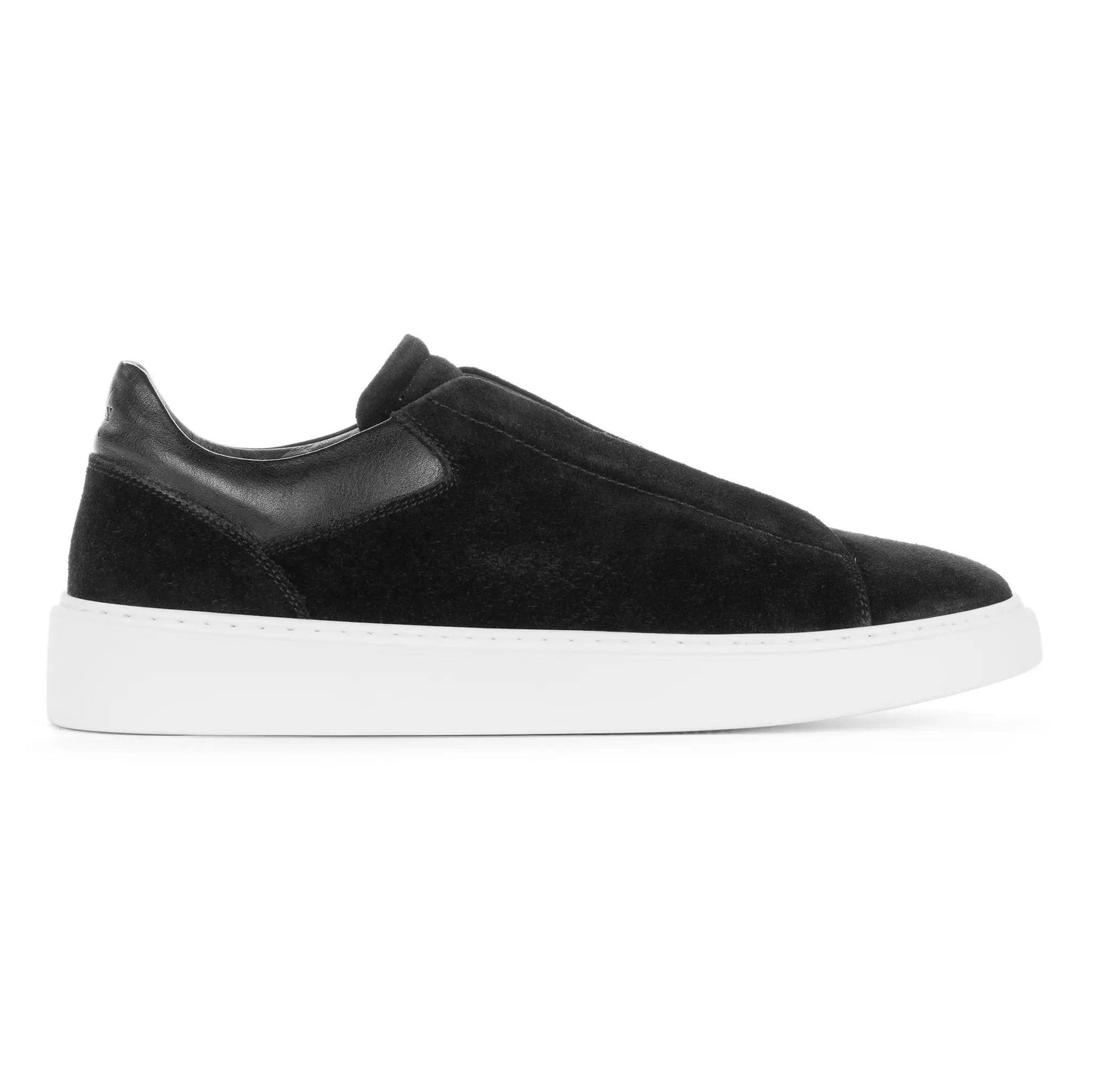 Campion Black Suede Elastic Slip-On Sneaker - To Boot New York