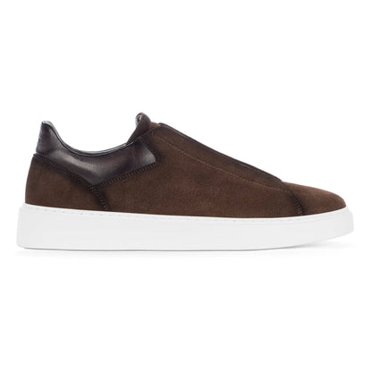 Campion Brown Suede Elastic Slip-On Sneaker - To Boot New York
