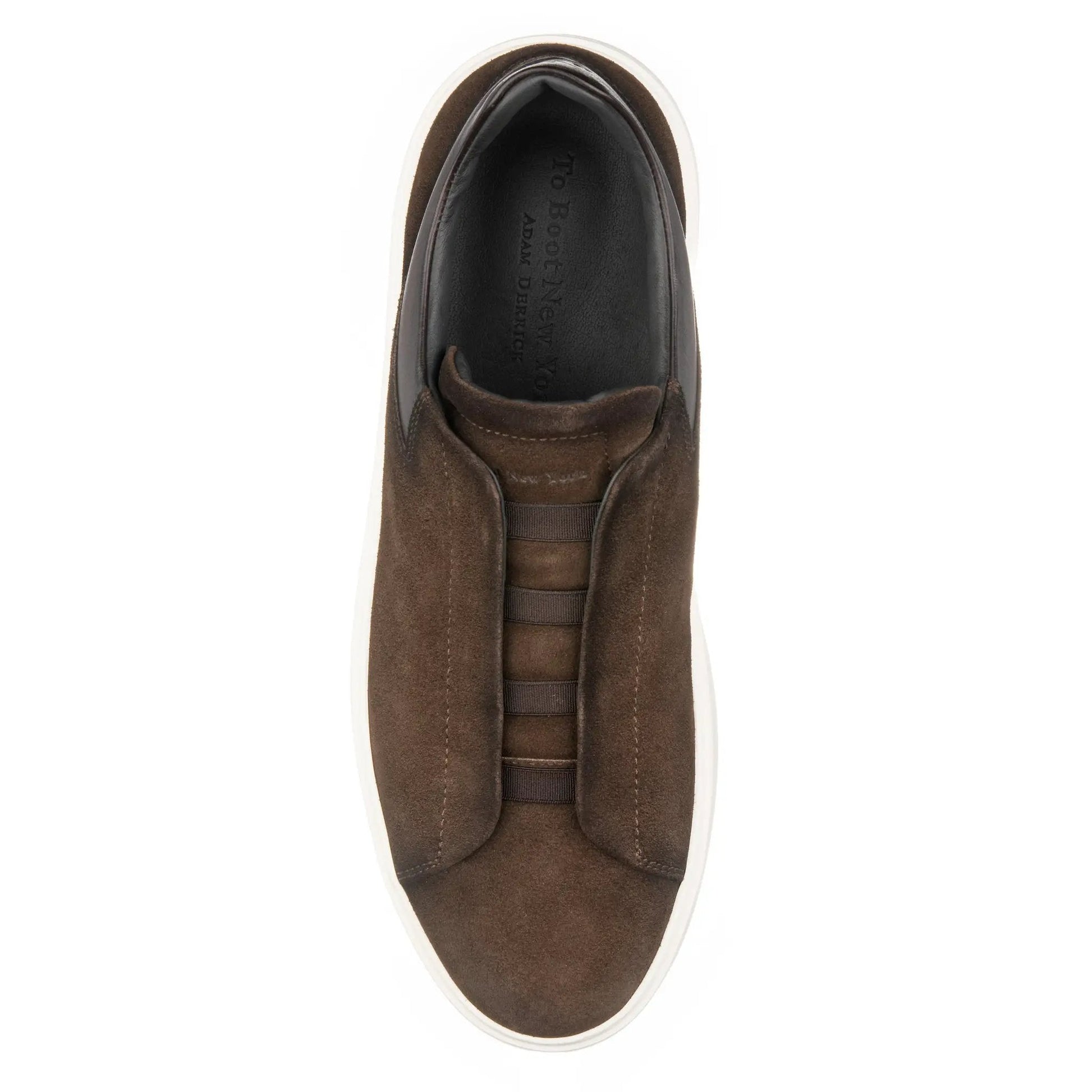 Campion Brown Suede Elastic Slip-On Sneaker - To Boot New York