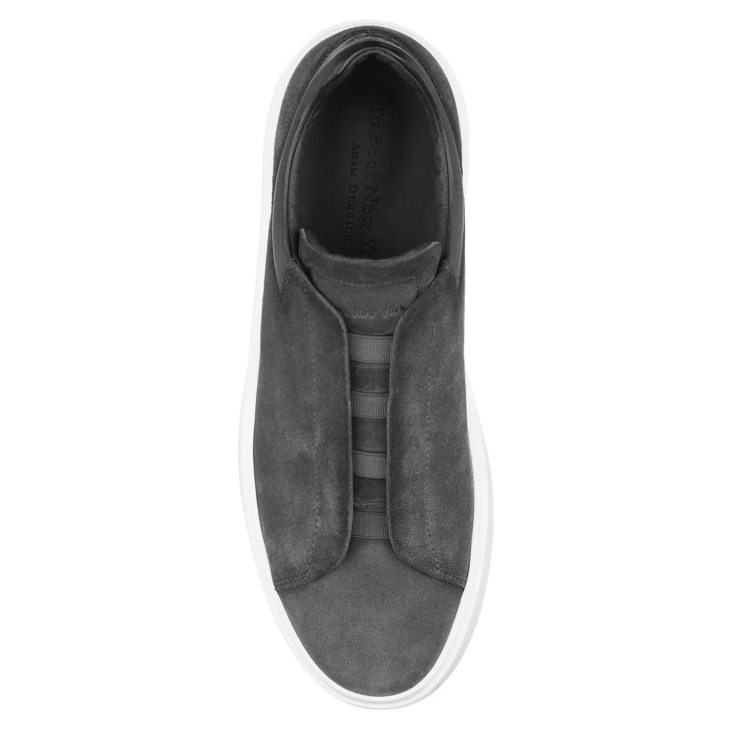 Campion Grey Aero Suede Elastic Slip-On Sneaker - To Boot New York