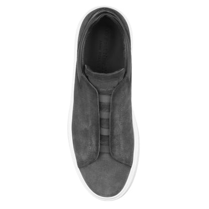 Campion Grey Aero Suede Elastic Slip-On Sneaker - To Boot New York