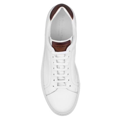 Carlin White Tumbled Calf Sneaker - To Boot New York