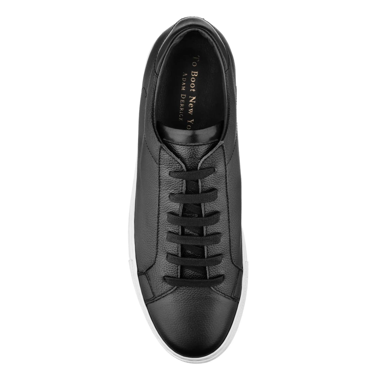 Castle Black Grain Leather Sneaker - To Boot New York