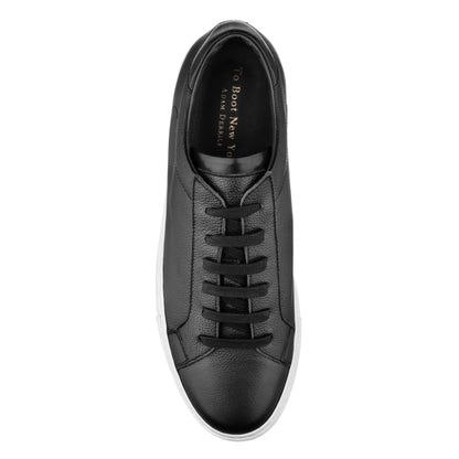 Castle Black Grain Leather Sneaker - To Boot New York