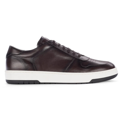 Colin Dark Brown Leather Court Sneaker - To Boot New York
