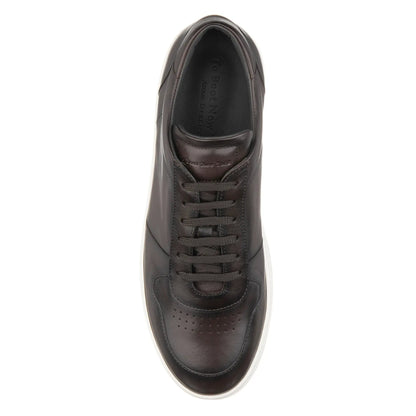Colin Dark Brown Leather Court Sneaker - To Boot New York