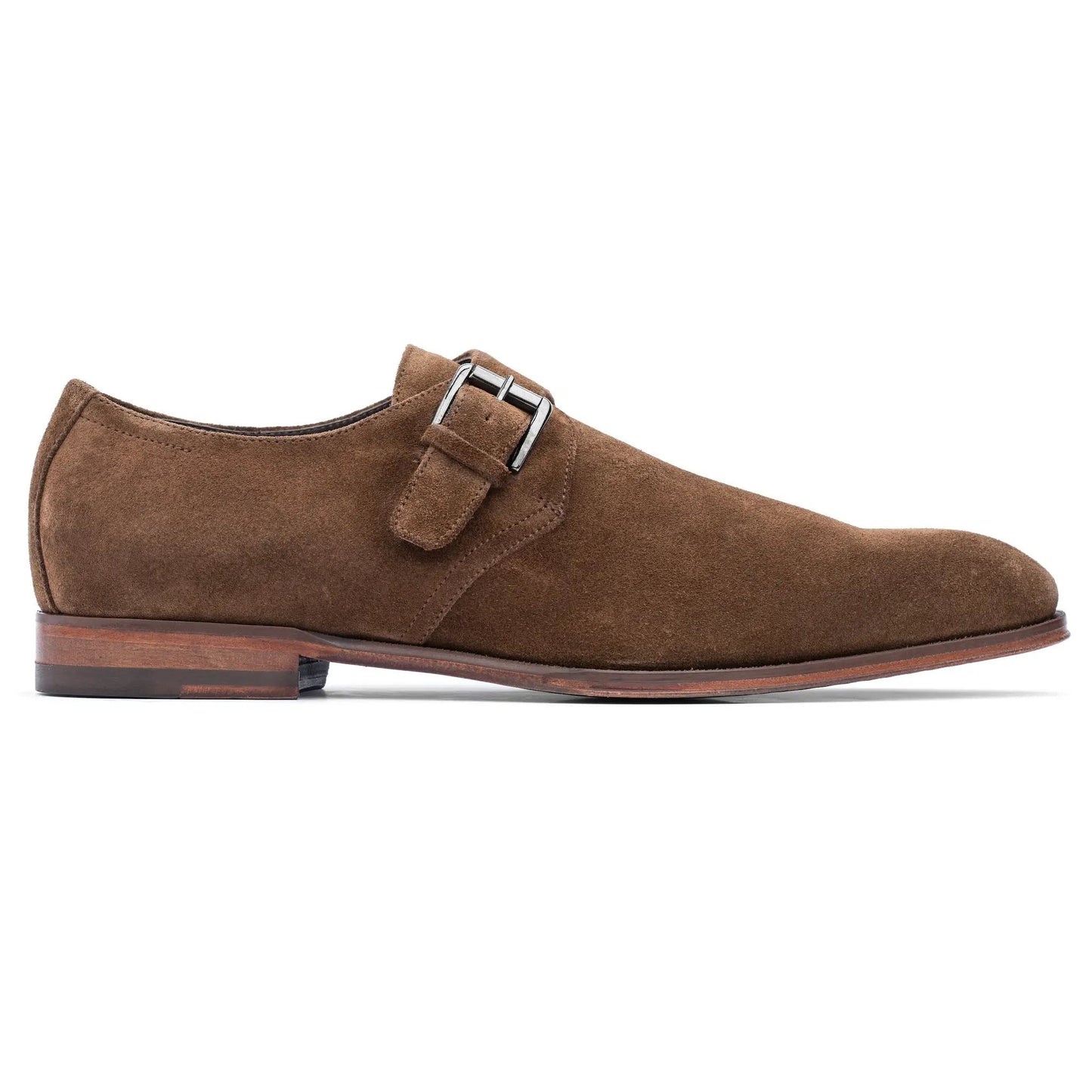 Bower Mid Brown Suede Monkstrap - To Boot New York