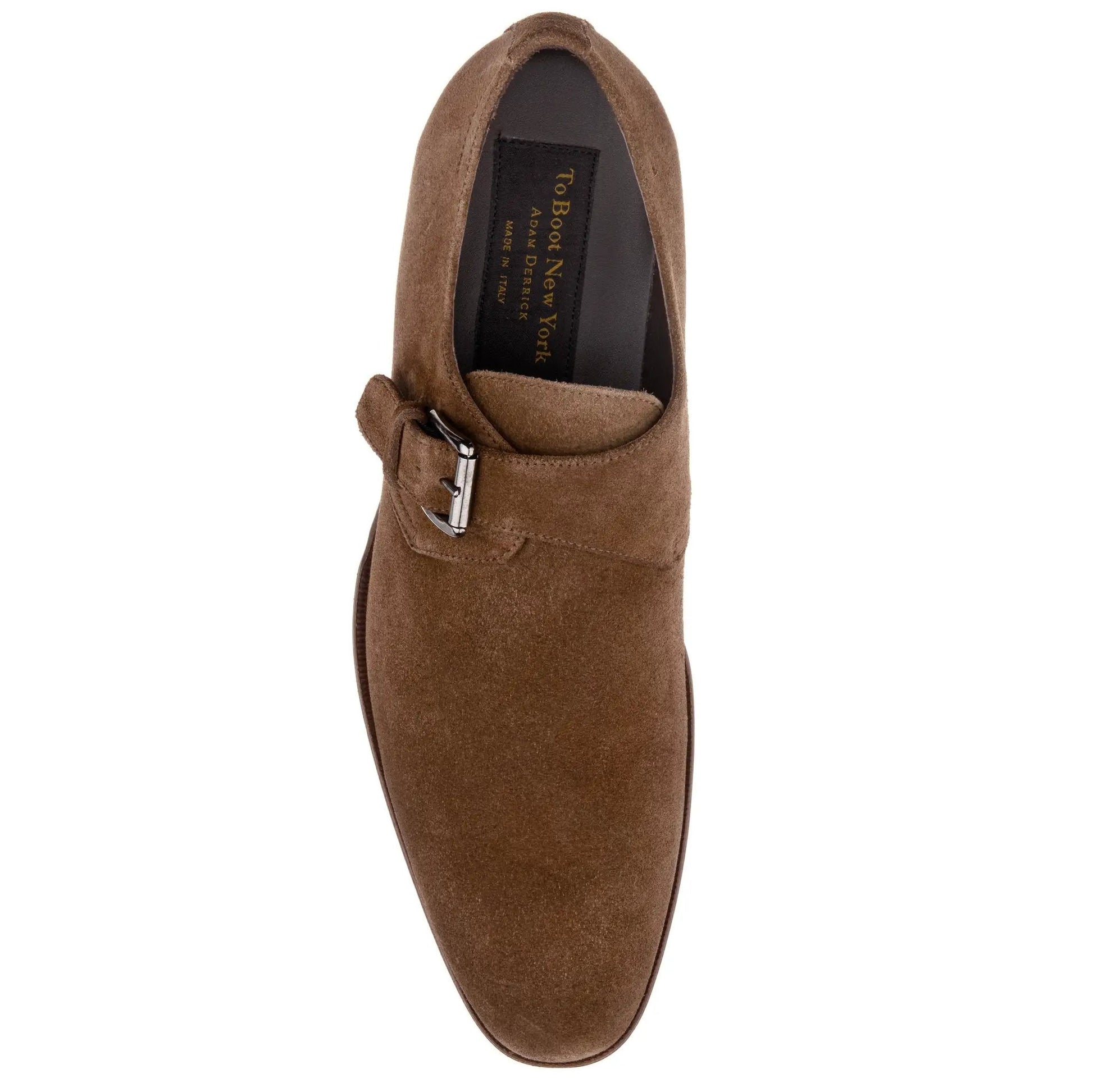 Bower Mid Brown Suede Monkstrap - To Boot New York