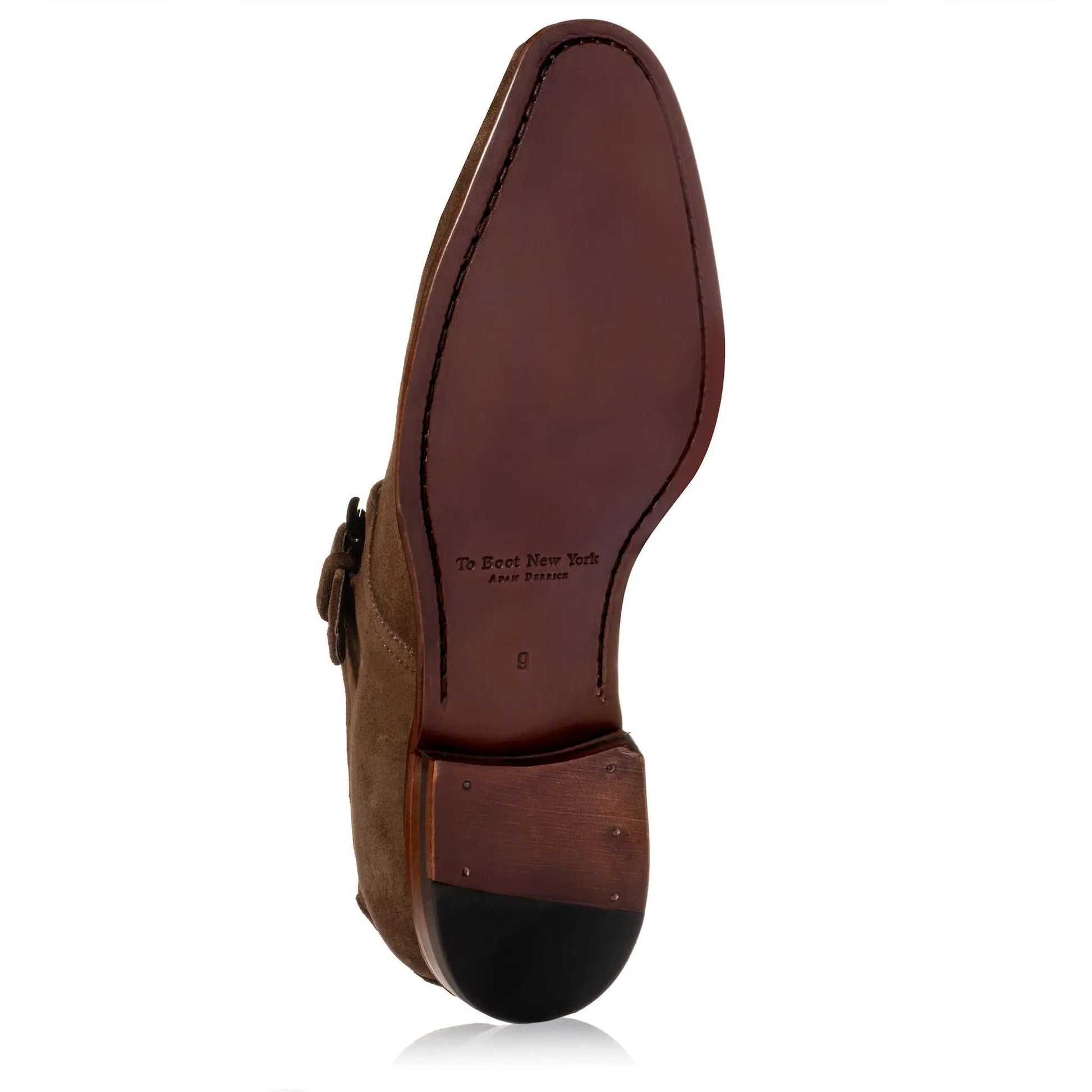Bower Mid Brown Suede Monkstrap - To Boot New York