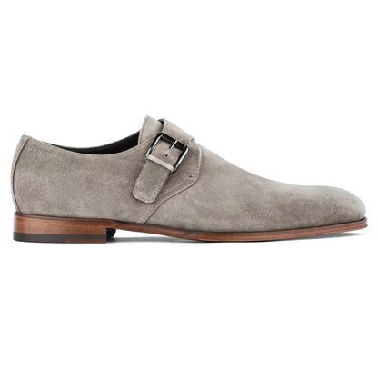 Bower Taupe Suede Monkstrap - To Boot New York