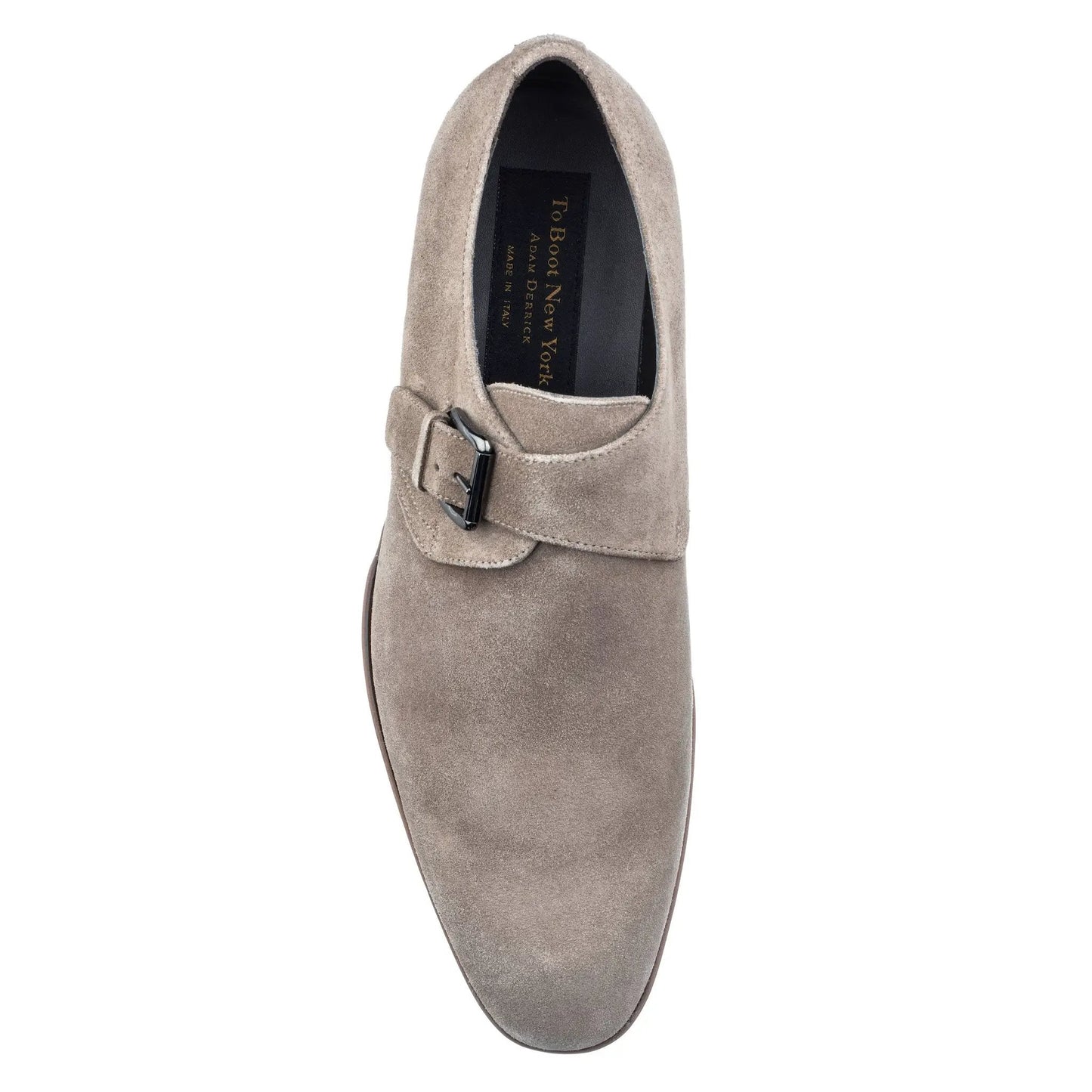 Bower Taupe Suede Monkstrap - To Boot New York