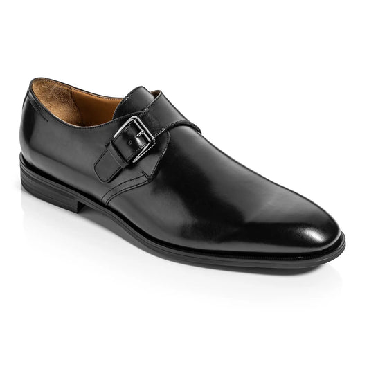 Dom Black Calf Leather Monkstrap - To Boot New York
