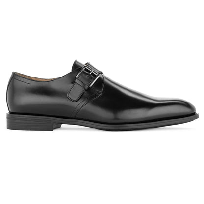 Dom Black Calf Leather Monkstrap - To Boot New York