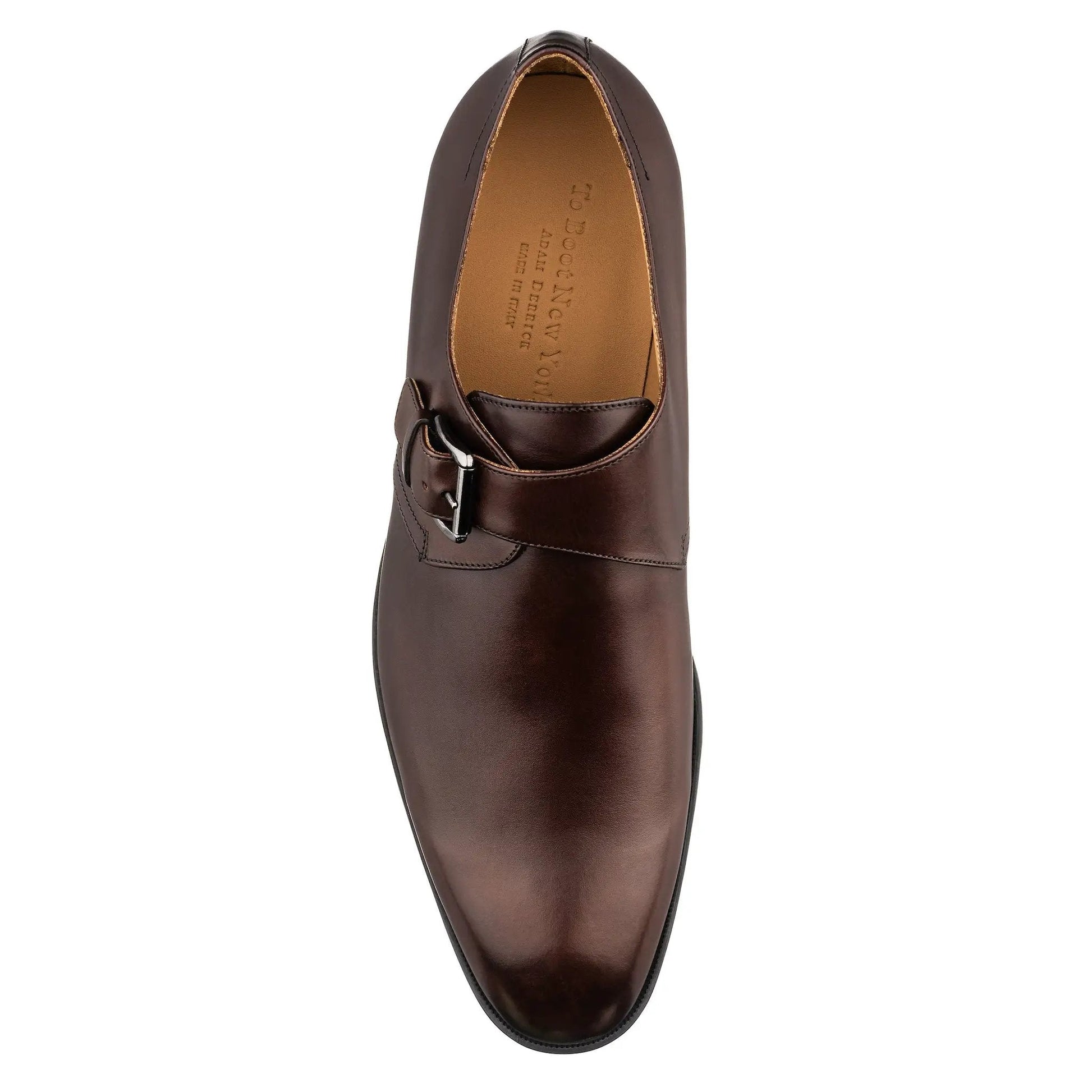 Dom Burnished Brown Calf Leather Monkstrap - To Boot New York