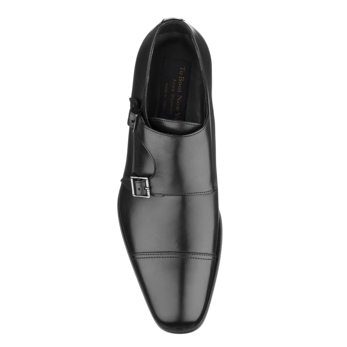 Grant Black Calf Cap Toe Double Monkstrap - To Boot New York