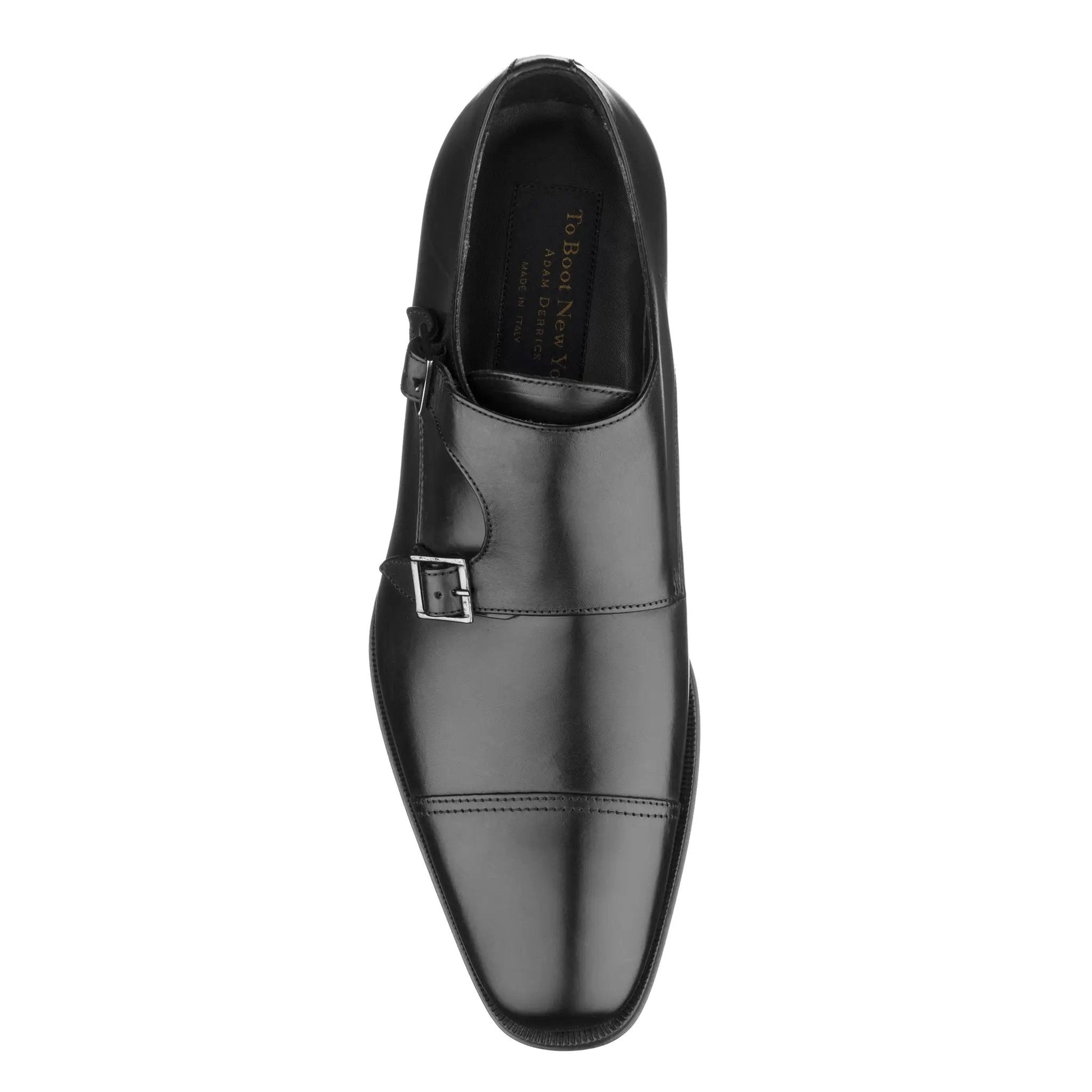 Grant Black Calf Cap Toe Double Monkstrap - To Boot New York