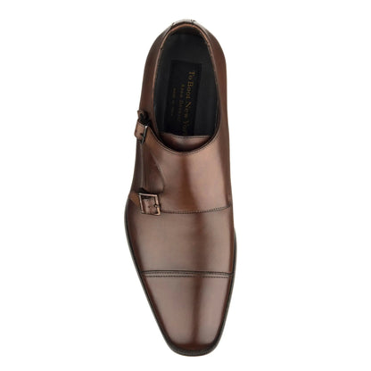 Grant Brown Calf Cap Toe Double Monkstrap - To Boot New York