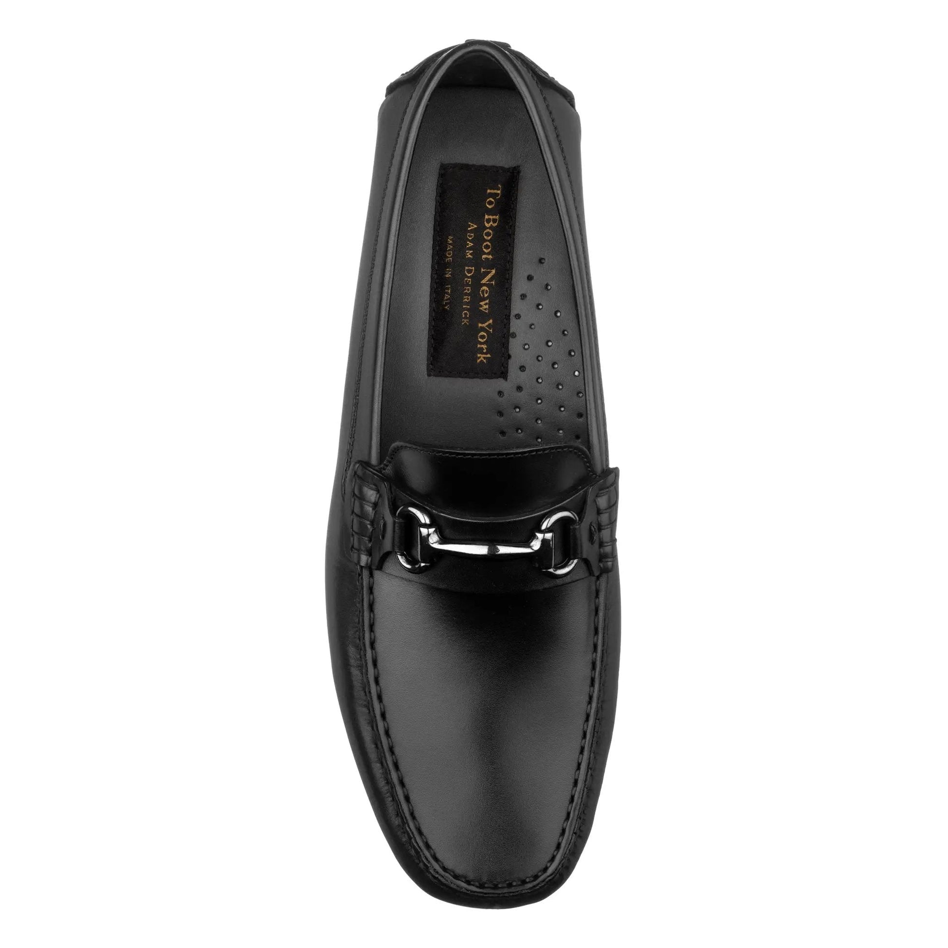Del Amo Black Calf Driving Shoe - To Boot New York