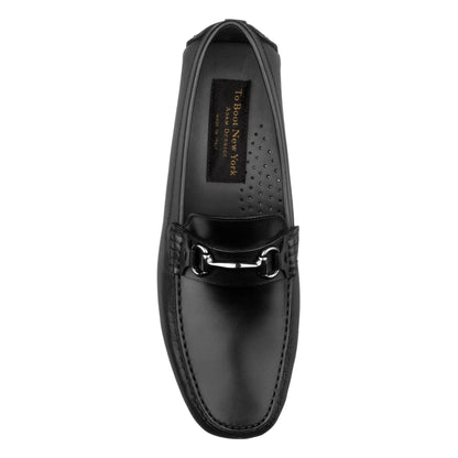 Del Amo Black Calf Driving Shoe - To Boot New York