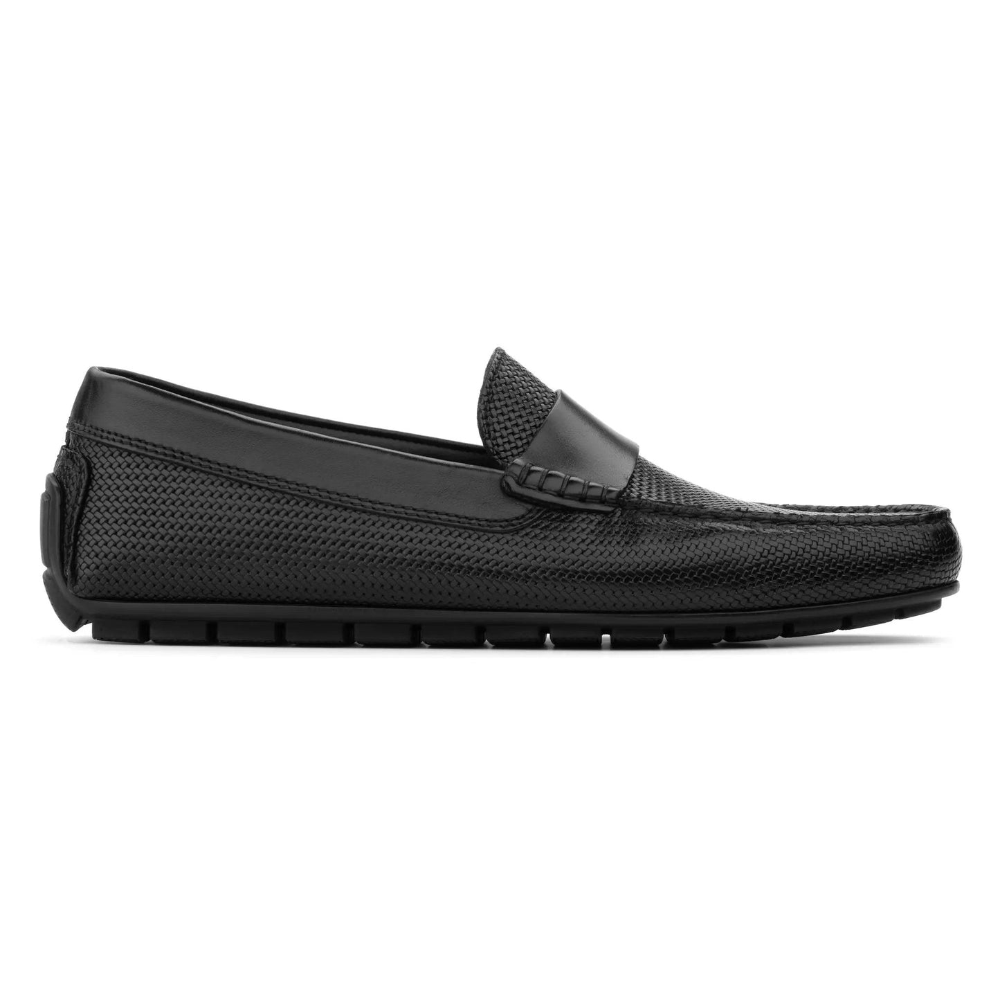 Magnus Black Embossed Driving Shoe - To Boot New York