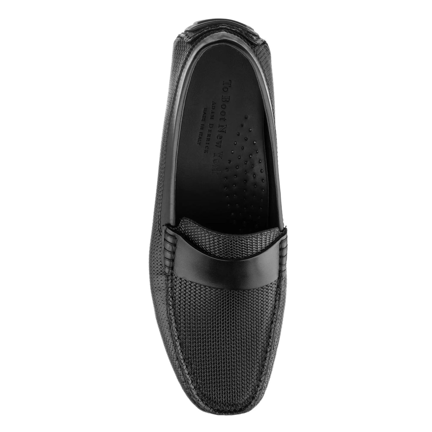 Magnus Black Embossed Driving Shoe - To Boot New York