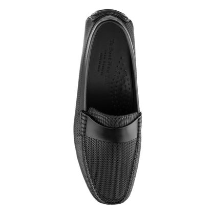 Magnus Black Embossed Driving Shoe - To Boot New York