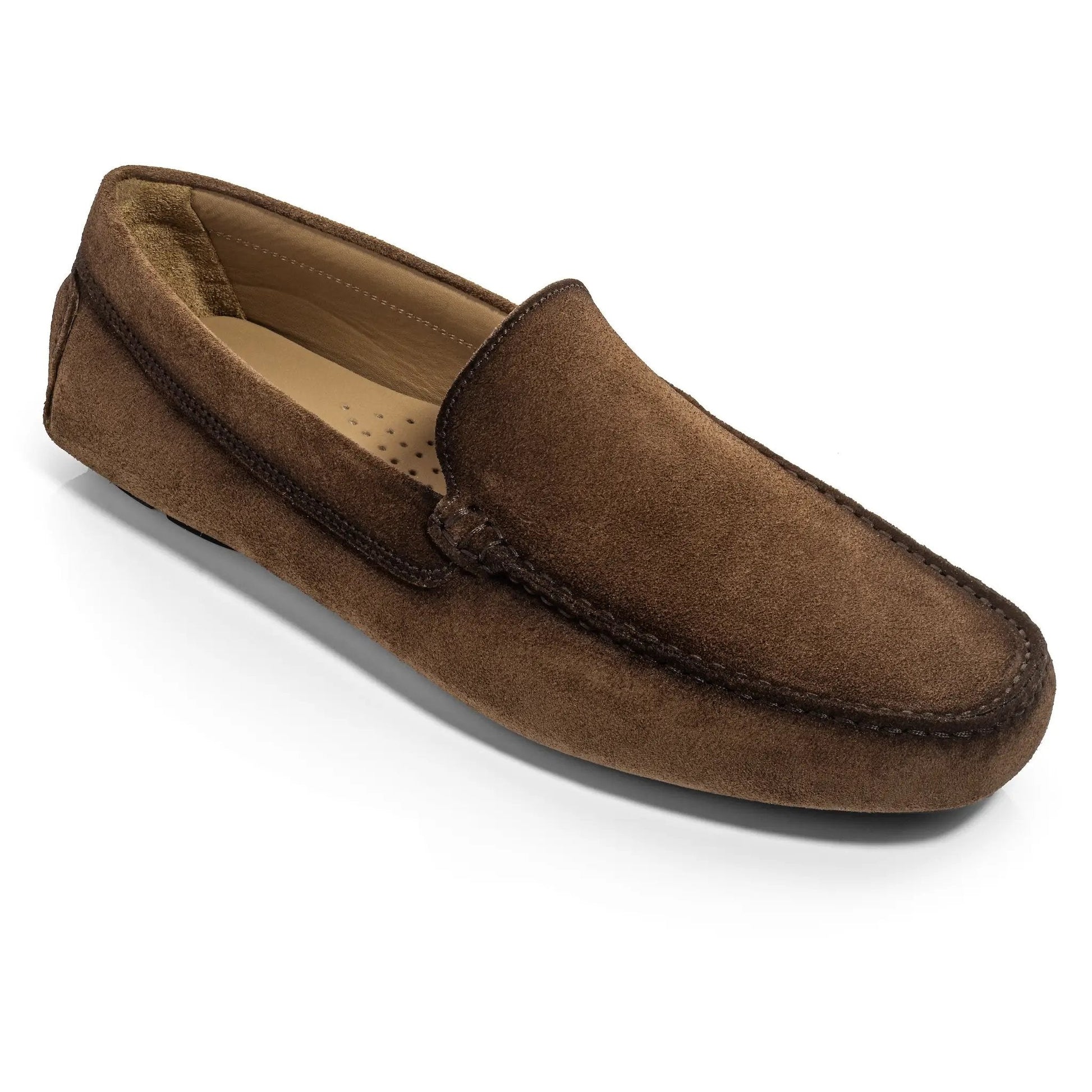 Marin Brown Suede Venetian Driving Shoe - To Boot New York