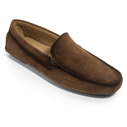 Marin Brown Suede Venetian Driving Shoe - To Boot New York