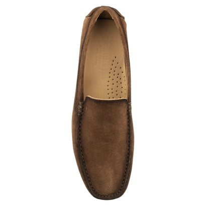 Marin Brown Suede Venetian Driving Shoe - To Boot New York