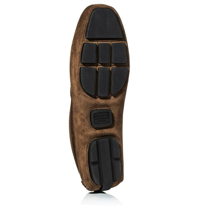 Marin Brown Suede Venetian Driving Shoe - To Boot New York