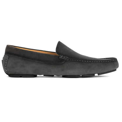 Marin Grey Aero Suede Venetian Driving Shoe - To Boot New York