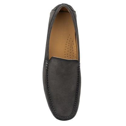 Marin Grey Aero Suede Venetian Driving Shoe - To Boot New York