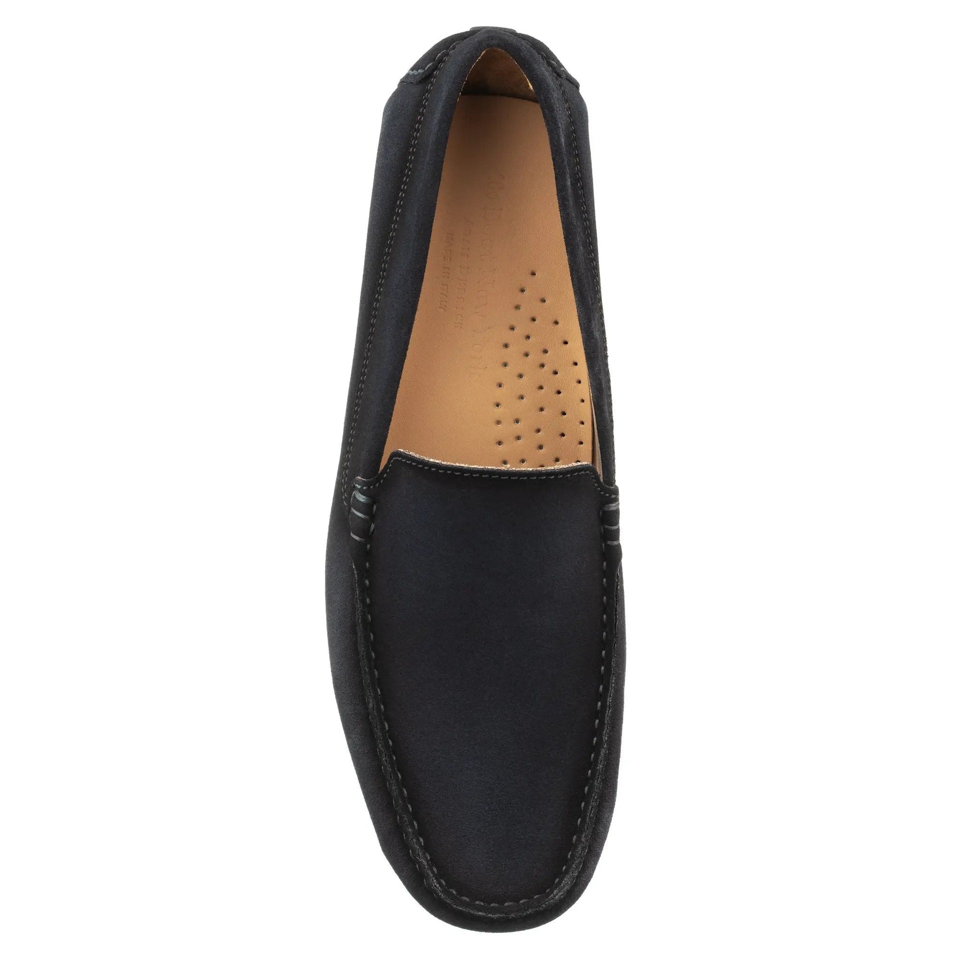 Marin Navy Blue Suede Venetian Driving Shoe - To Boot New York