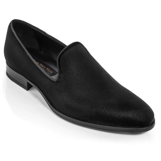 Bolton Black Velvet Formal Slip-On - To Boot New York