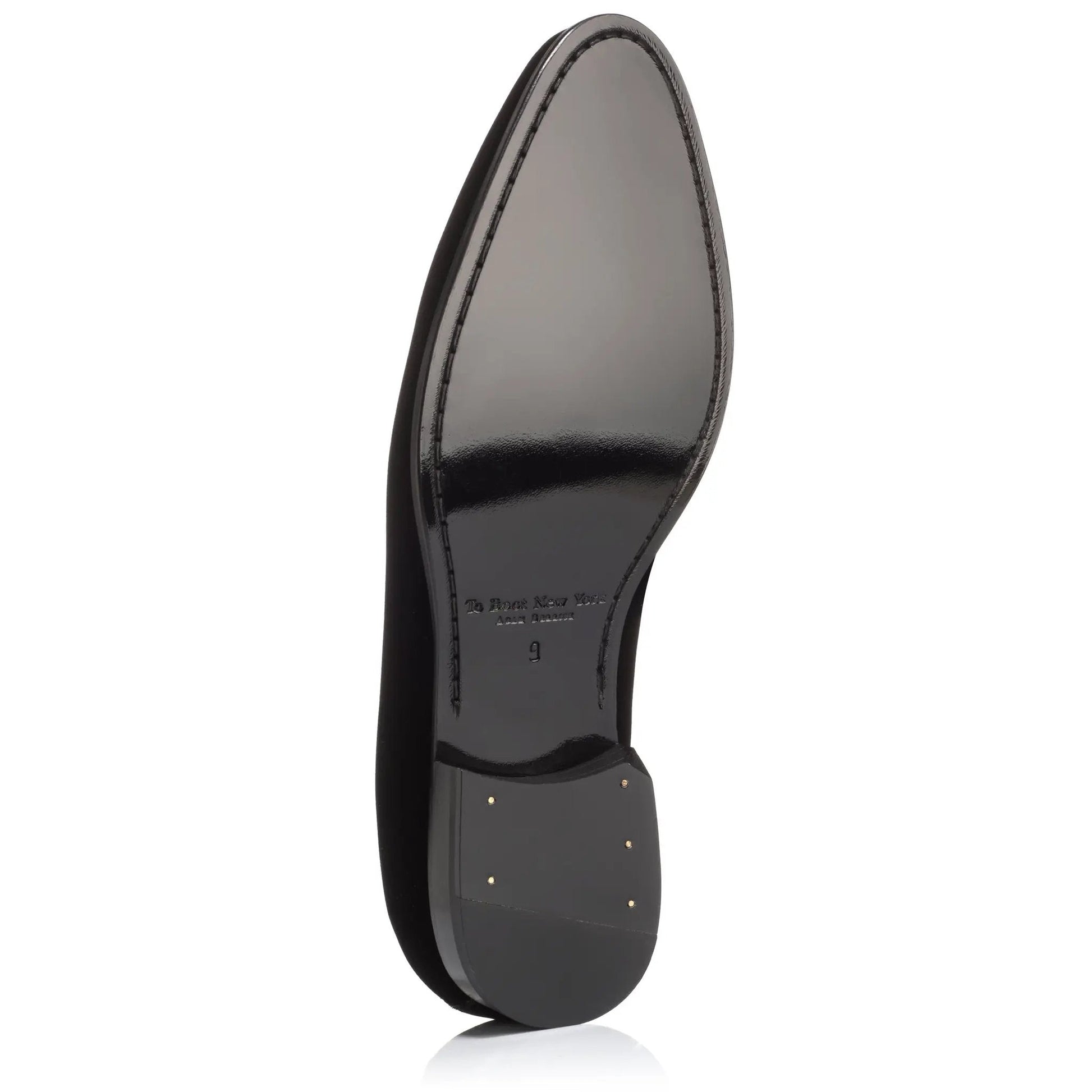 Bolton Black Velvet Formal Slip-On - To Boot New York