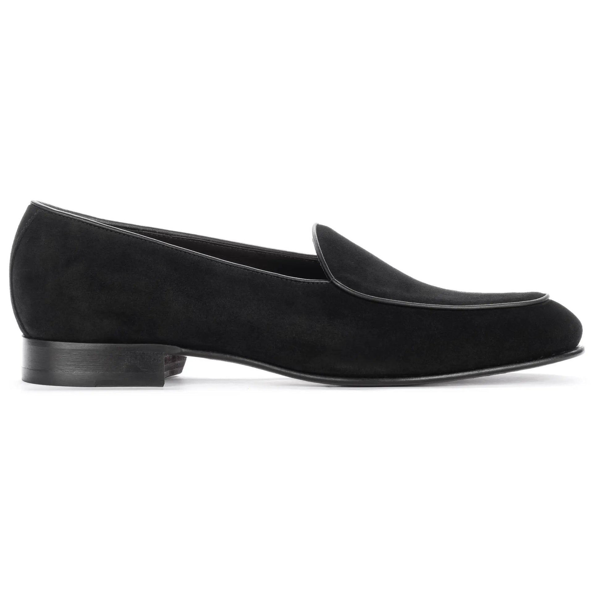 Gallagher Black Suede Belgian Loafer - To Boot New York